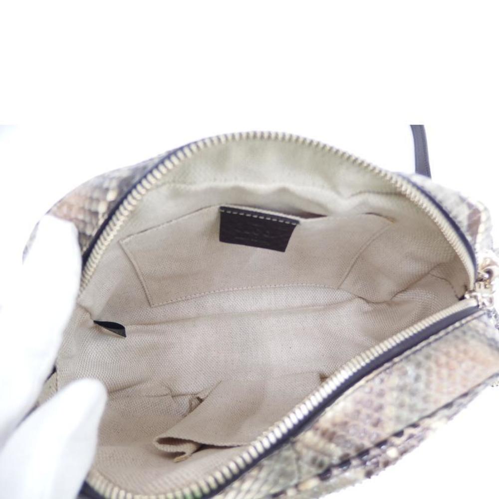 Gucci Fringed Python Shoulder Bag Brown - image 5